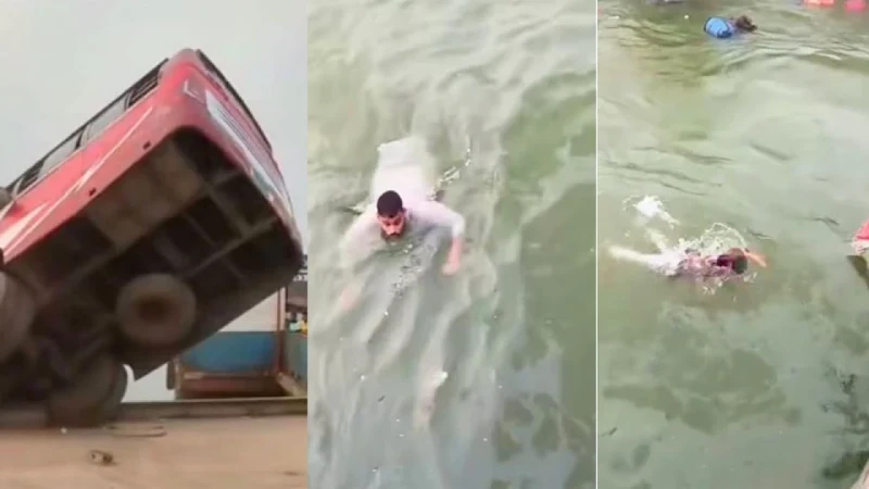 রাজবাড়ীর দৌলতদিয়ায় নদীতে পড়ে যাওয়া বাস থেকে বেঁচে ফেরা যাত্রী যা বললেন